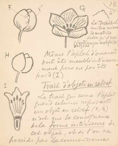 Eugène Grasset - Quatre dessins de fleurs