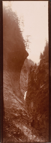 Italie : Via Mala, vue prise du dernier pont