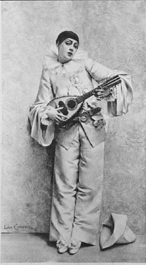 Léon Comerre - Pierrot jouant de la mandoline