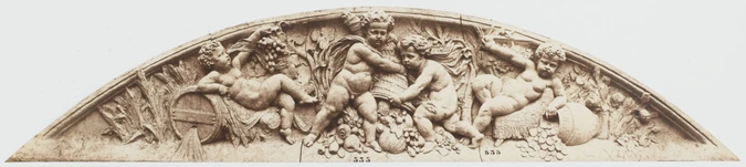 Edouard Baldus - "L'Abondance", sculpture de Louis Veray, décor du palais du Lou...
