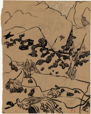 Paul Sérusier - Paysage montagneux