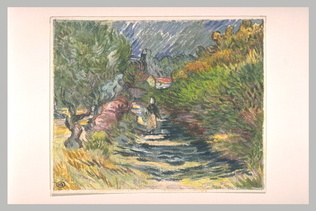 Blanche Derousse - Route à Saint-Rémy