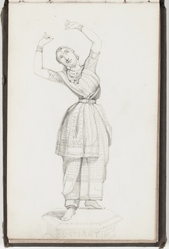 Maurice Ouradou - Carnet de dessins et d'études : figures à l'antique, fontaines...