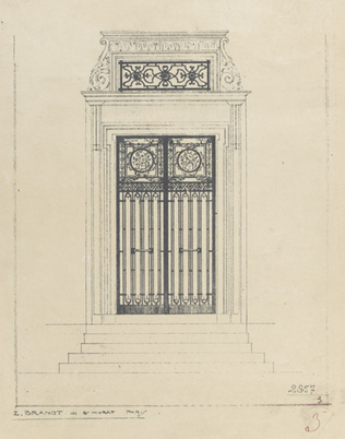 Edgar Brandt - Porte en fer forgé