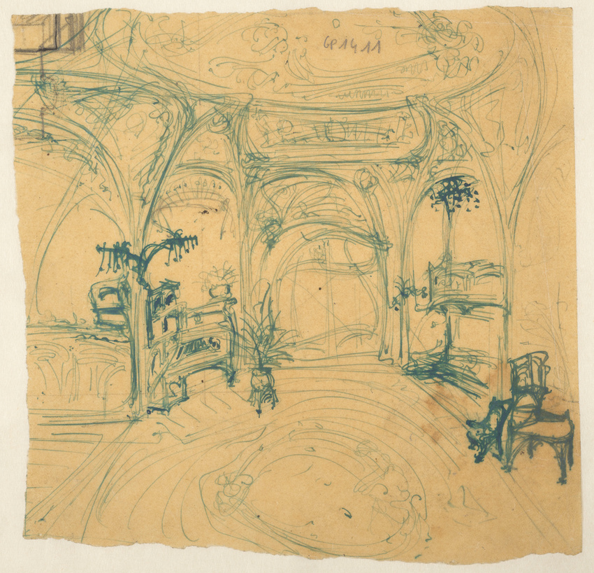 Hector Guimard - Paris 16e, 52 rue du Ranelagh, hôtel de M. Nozal (bâtiment détr...