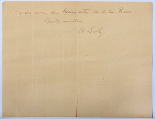 Alfred Sisley - Lettre à un ami