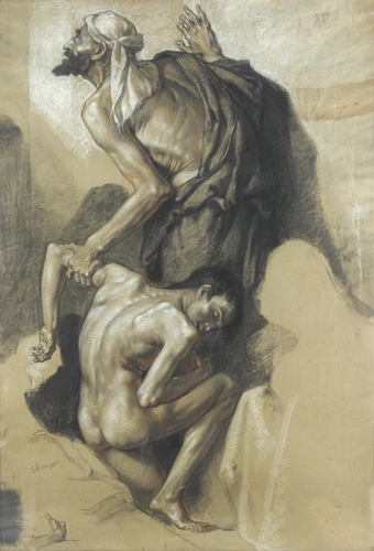 Gustave Guillaumet - Etude pour La Famine en Algérie