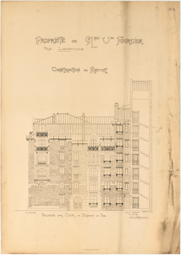 Hector Guimard - Paris 16e, 16, rue La Fontaine, Castel Béranger, propriété de M...
