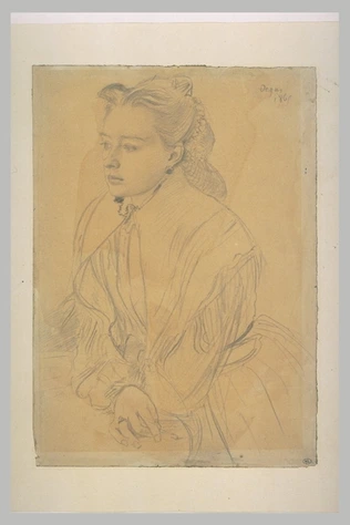 Portrait de Mademoiselle Hélène Hertel - Edgar Degas