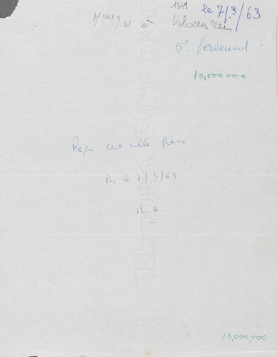 Anonyme - Correspondance manuscrite : P. H. à Domenica Walter