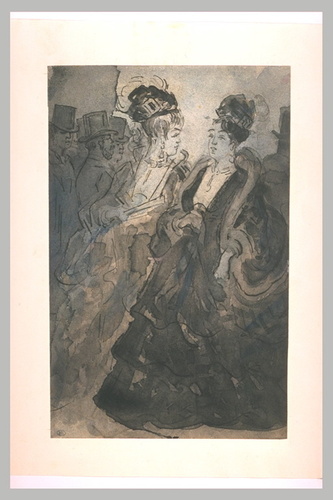 Constantin Guys - Deux femmes promeneuses
