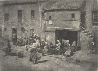 David Octavius Hill - Newhaven Fisheries. Fishergate, North Street, St Andrews