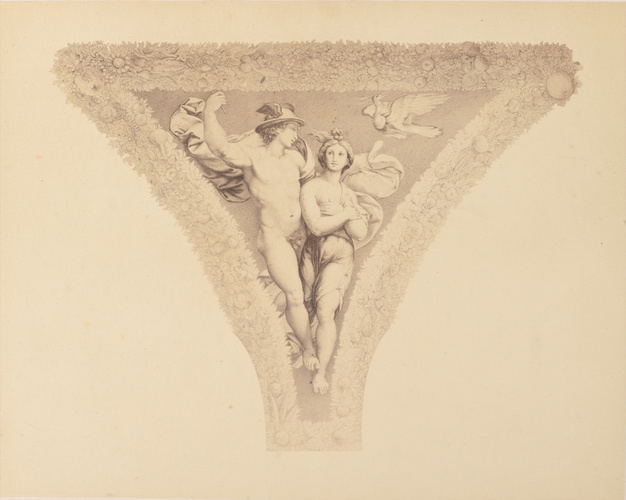 Anonyme - Mercure, Psyché, reproduction de dessin