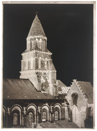 Gustave Le Gray - Poitiers (Vienne) - Clocher, église Notre-Dame-la-Grande