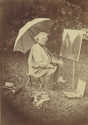 Charles Desavary - Corot peignant en plein-air à Saint-Nicolas-Les-Arras