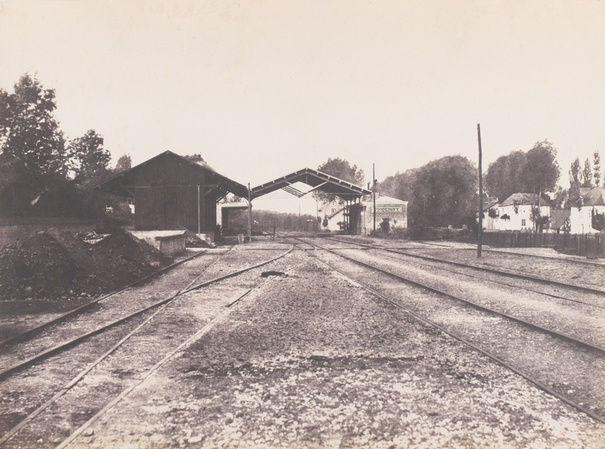 Édouard Baldus - Vue de la gare de Picquigny