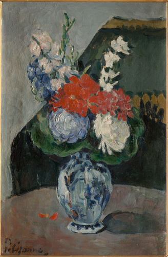 Paul Cézanne - Bouquet au petit Delft