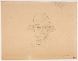 Odilon Redon - Portrait de l'artiste au chapeau de paille