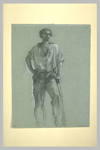 Ernest Hébert - Homme debout, au repos