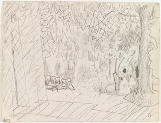 Pierre Bonnard - Vue d'un jardin au Cannet