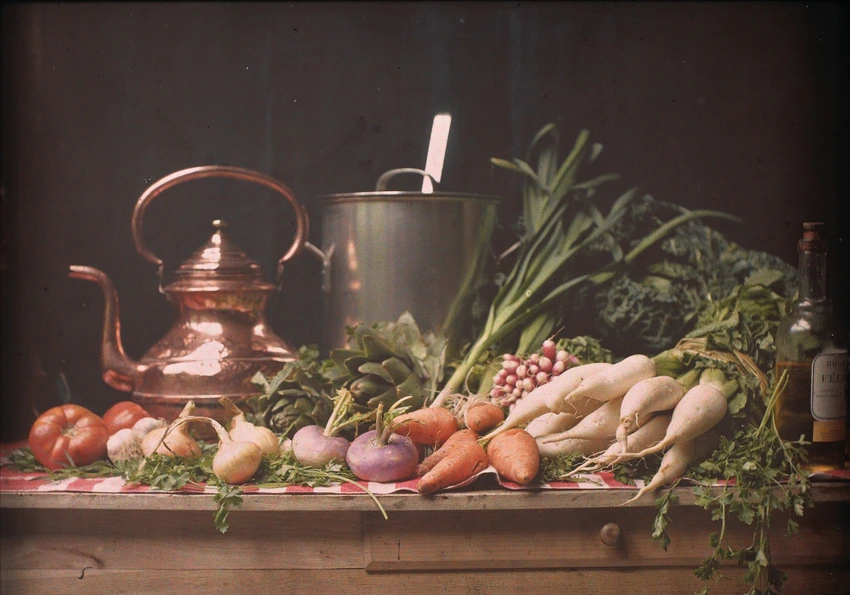 Auguste Lumière - Nature morte aux légumes