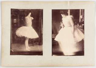 Albert Belleroche - Lili Grenier en danseuse en mouvement, dans l'atelier d'Albe...