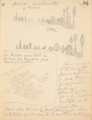 Eugène Grasset - Masses et silhouettes d'arbres