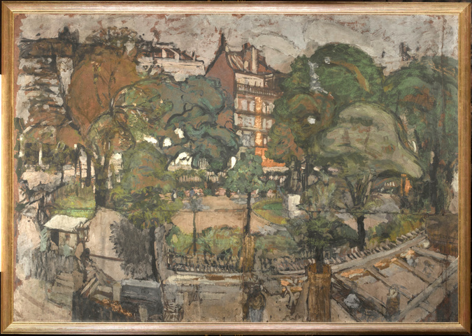 Edouard Vuillard - Le Square Berlioz, esquisse