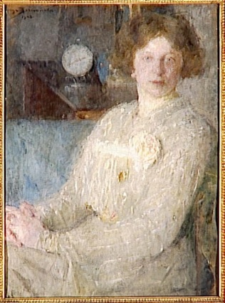 Olga Boznanska - Portrait de jeune dame