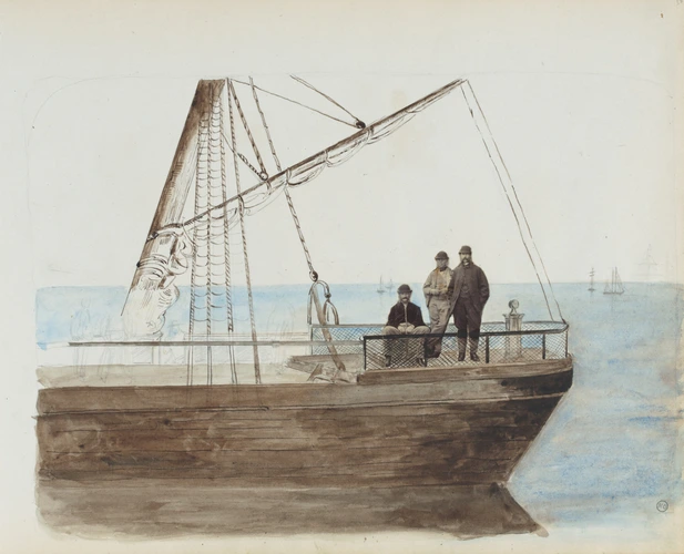 Georgiana Louisa Berkeley - Trois hommes sur un voilier