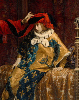Lucien Mélingue - Le Prévôt des marchands Etienne Marcel et le dauphin Charles
