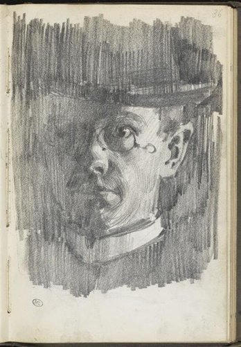 Adolf von Menzel - Autoportrait