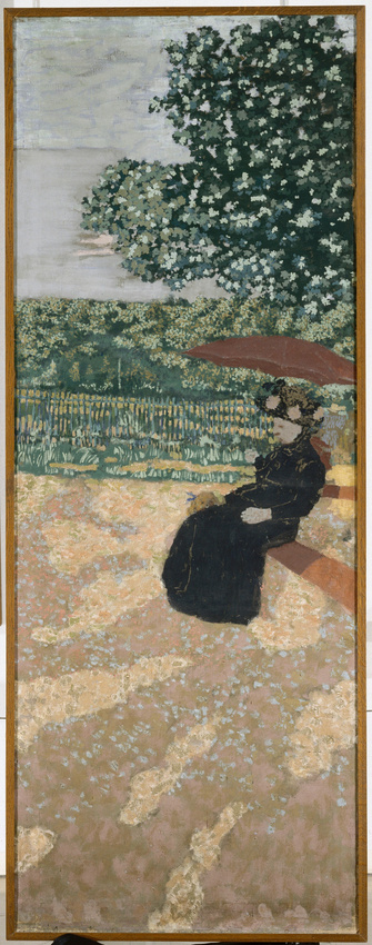 Edouard Vuillard、【Le Soir au Jardin】 Edouard Vuillard | La Terrasse at Vasouy, The Lunch | NG6373