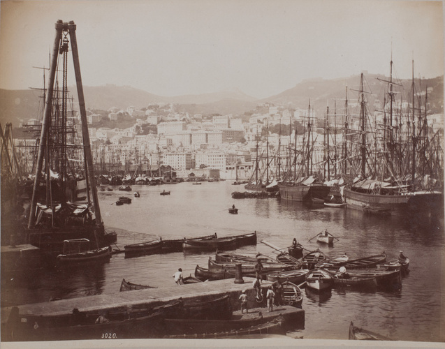 Gênes, vue du port de commerce