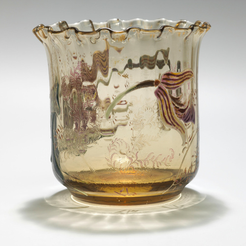 Emile Gallé - Vase à décor d'orchidées