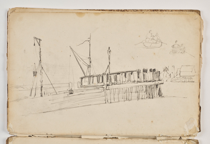 Johan Barthold Jongkind - Débarcadère ; rameurs