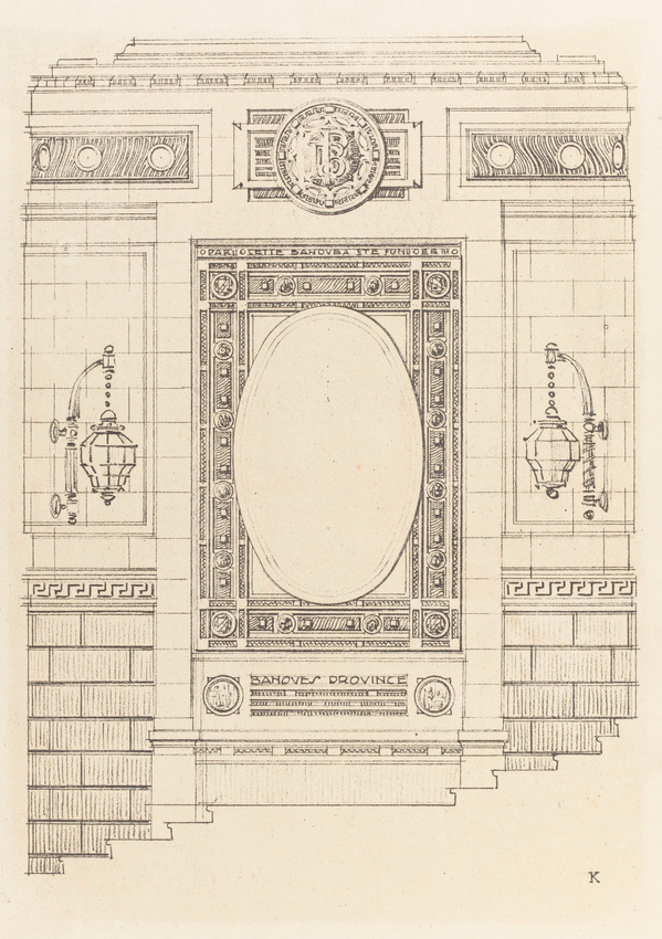 Edgar Brandt - Projet de décoration pour des banques de province