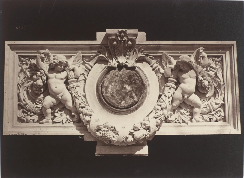 Louis-Emile Durandelle - Bas-relief de l'Attique - Façade principale