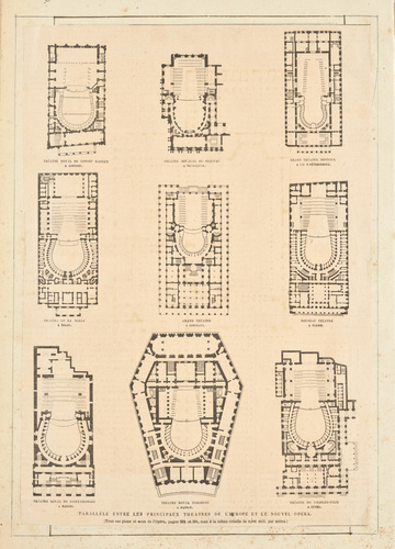 Edouard Villain - Plans des principaux théâtres de l’Europe et du Nouvel Opéra