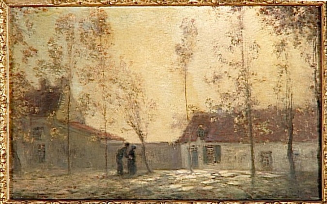 Henri Foreau - Le Soir, paysage d'automne