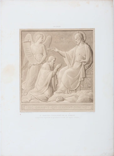 Jean-Baptiste Danguin - Saint Martin couronné par le Christ