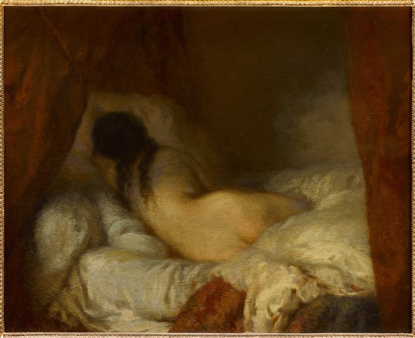 Jean-François Millet - Femme nue couchée