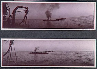 Philippe d' Orléans - Vue prise du yacht du duc d'Orléans : 3 bateaux