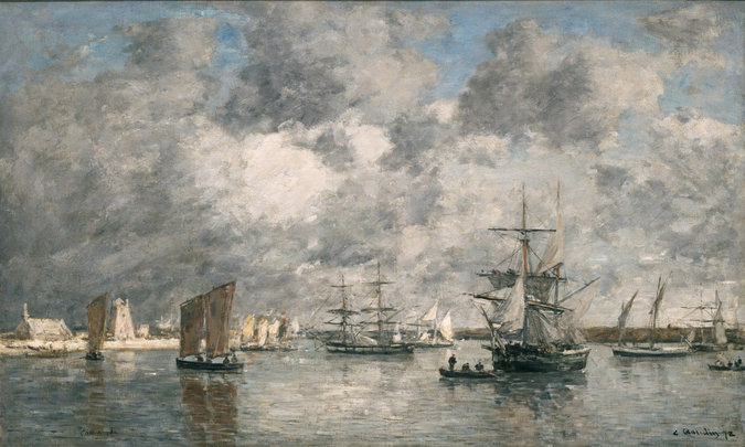La rade de Villefranche - Eugène Boudin | Musée d'Orsay