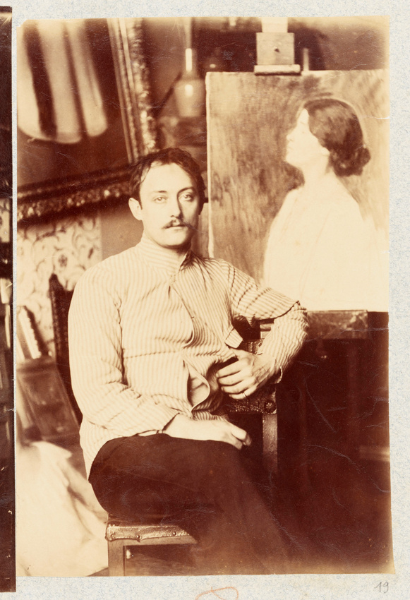 Albert Belleroche - Portraits croisés de Lili Grenier et Albert de Belleroche da...