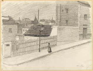 Théophile Alexandre Steinlen - Une rue à Montmartre