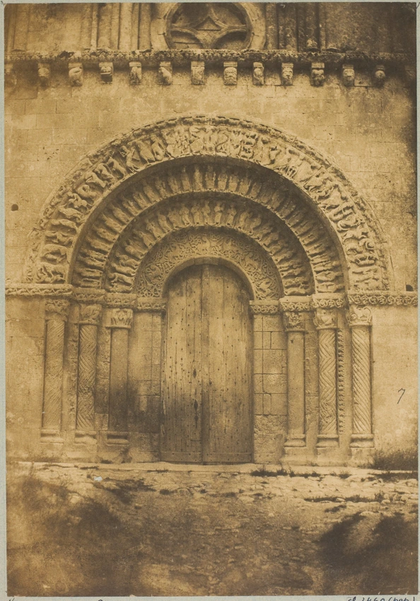 Gustave Le Gray - Aulnay (Charente-Maritime), Portail du transept sud, église Sa...