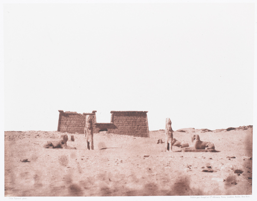 Félix Teynard - Séboûah - Vue générale du temple
