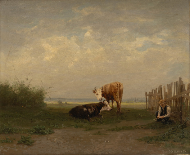 Jean Desbrosses - Vaches au pâturage