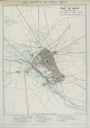 Ernest Kalas - Plan de Reims au XVIIe siècle